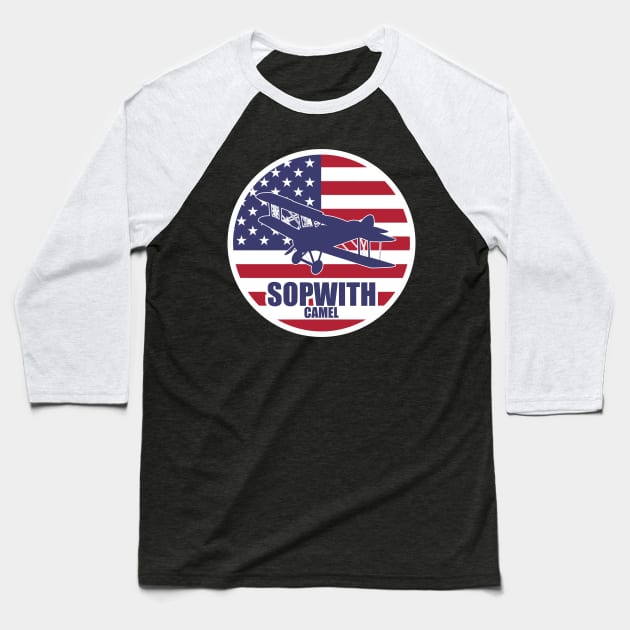 WW1 Sopwith Camel Baseball T-Shirt by Firemission45